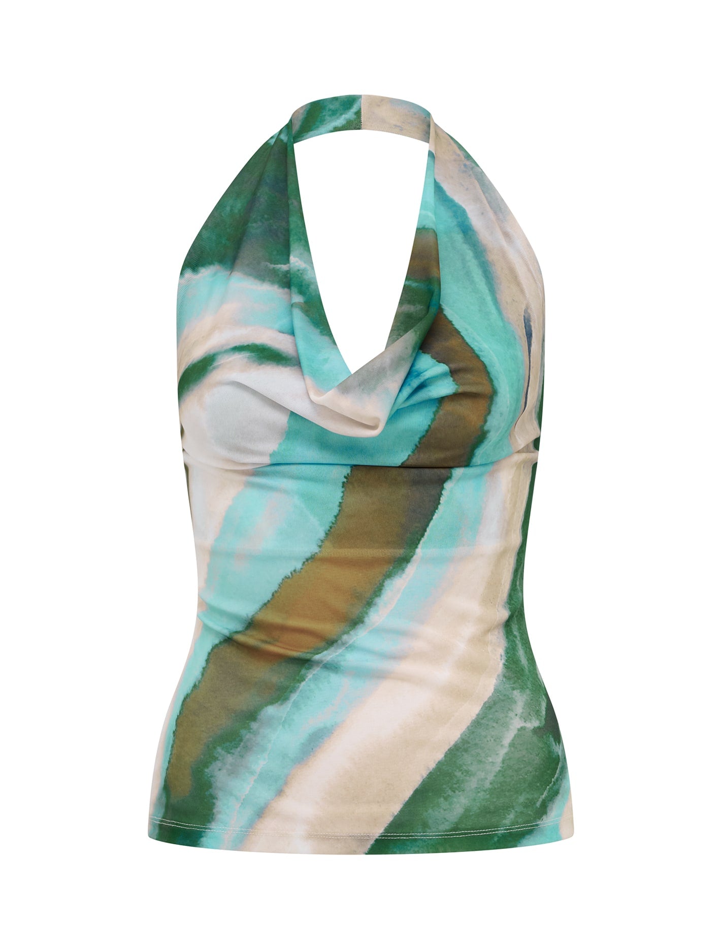 Della Cowl Halter Top