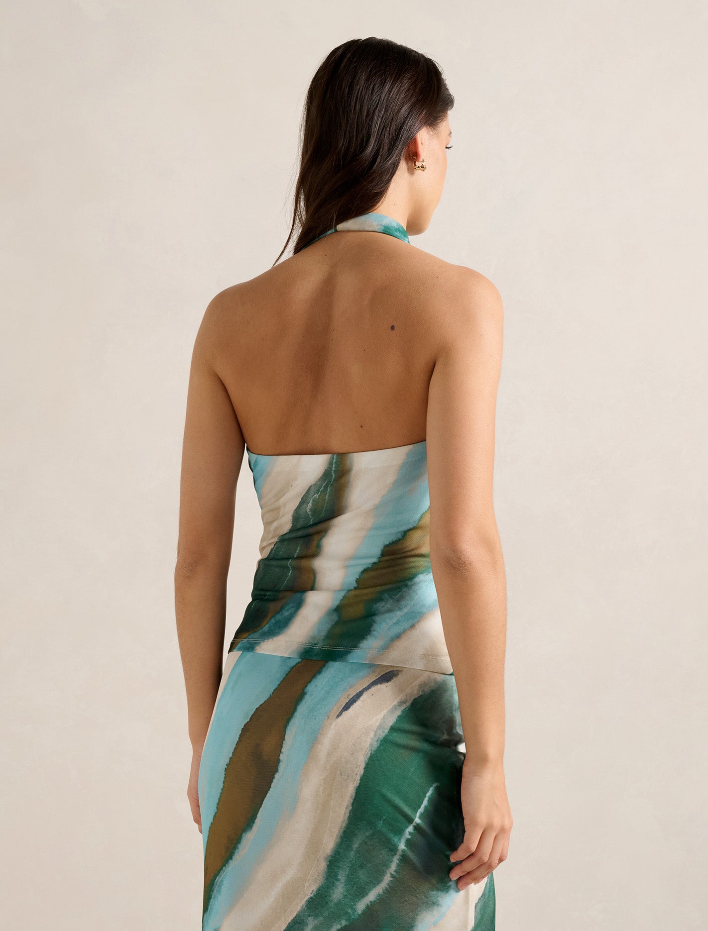 Della Cowl Halter Top