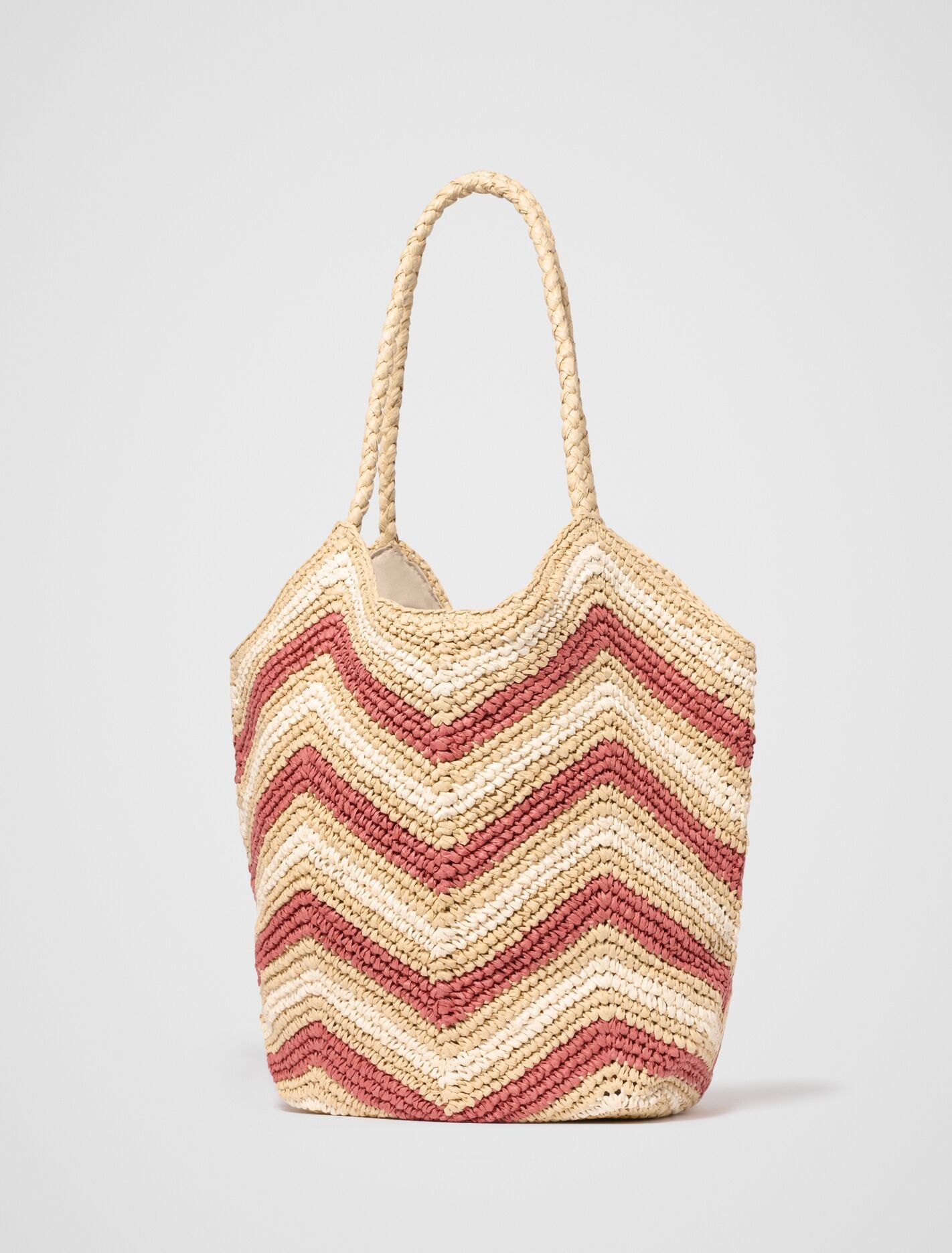 Keira Chevron Weave Tote Bag Forever New