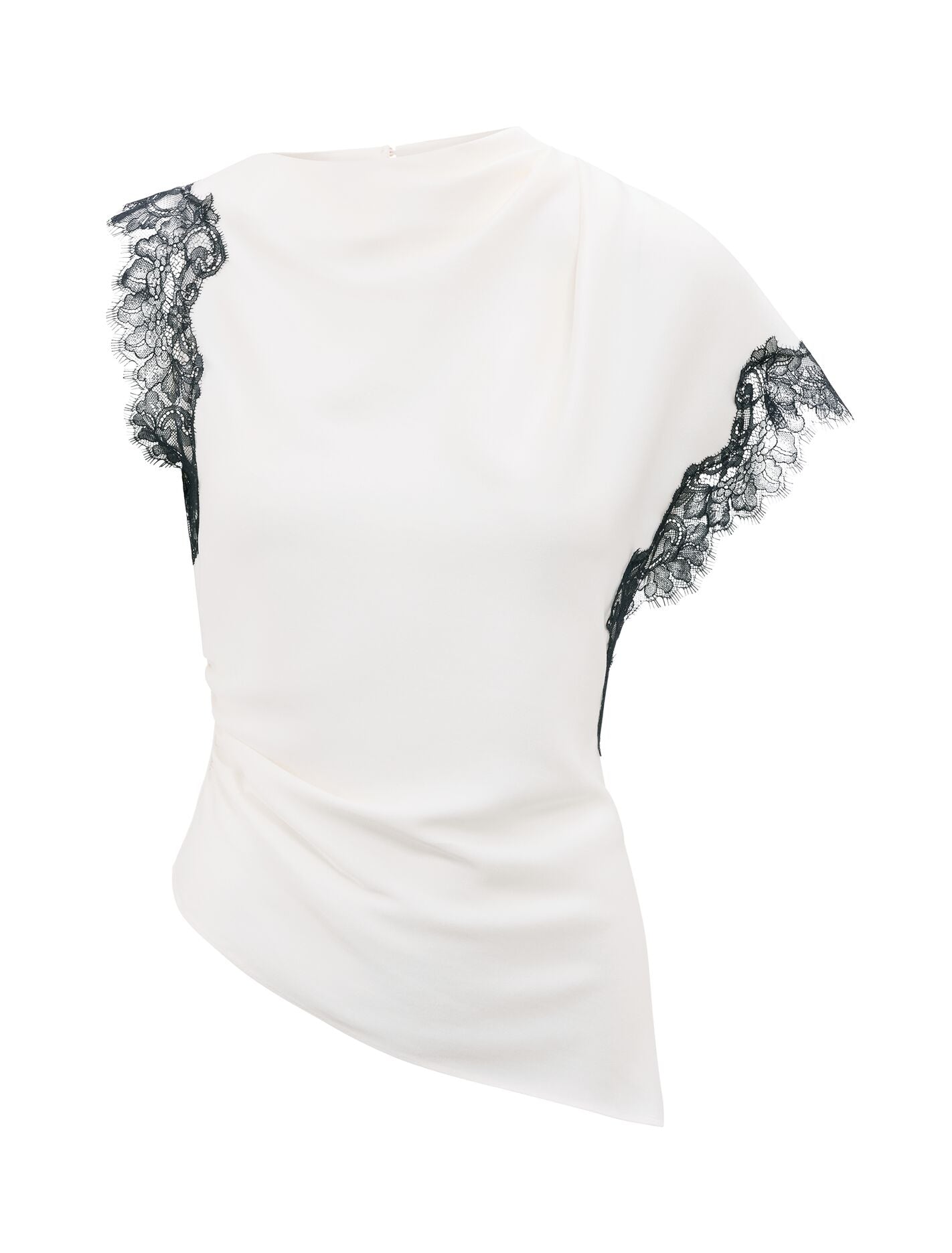 Dixie Lace Top Cream/Black | Forever New