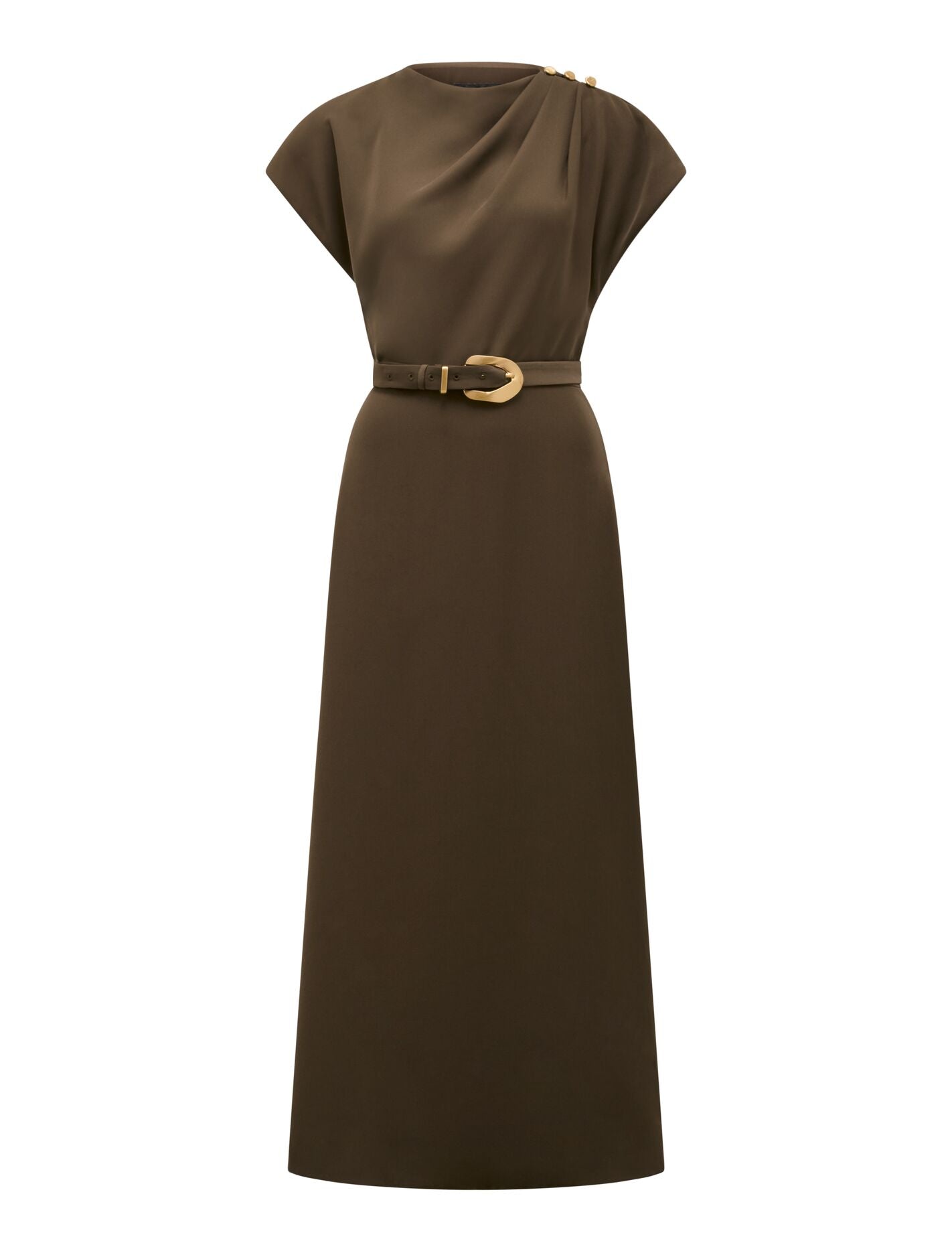 Kylee Button Neck Dress Forever New