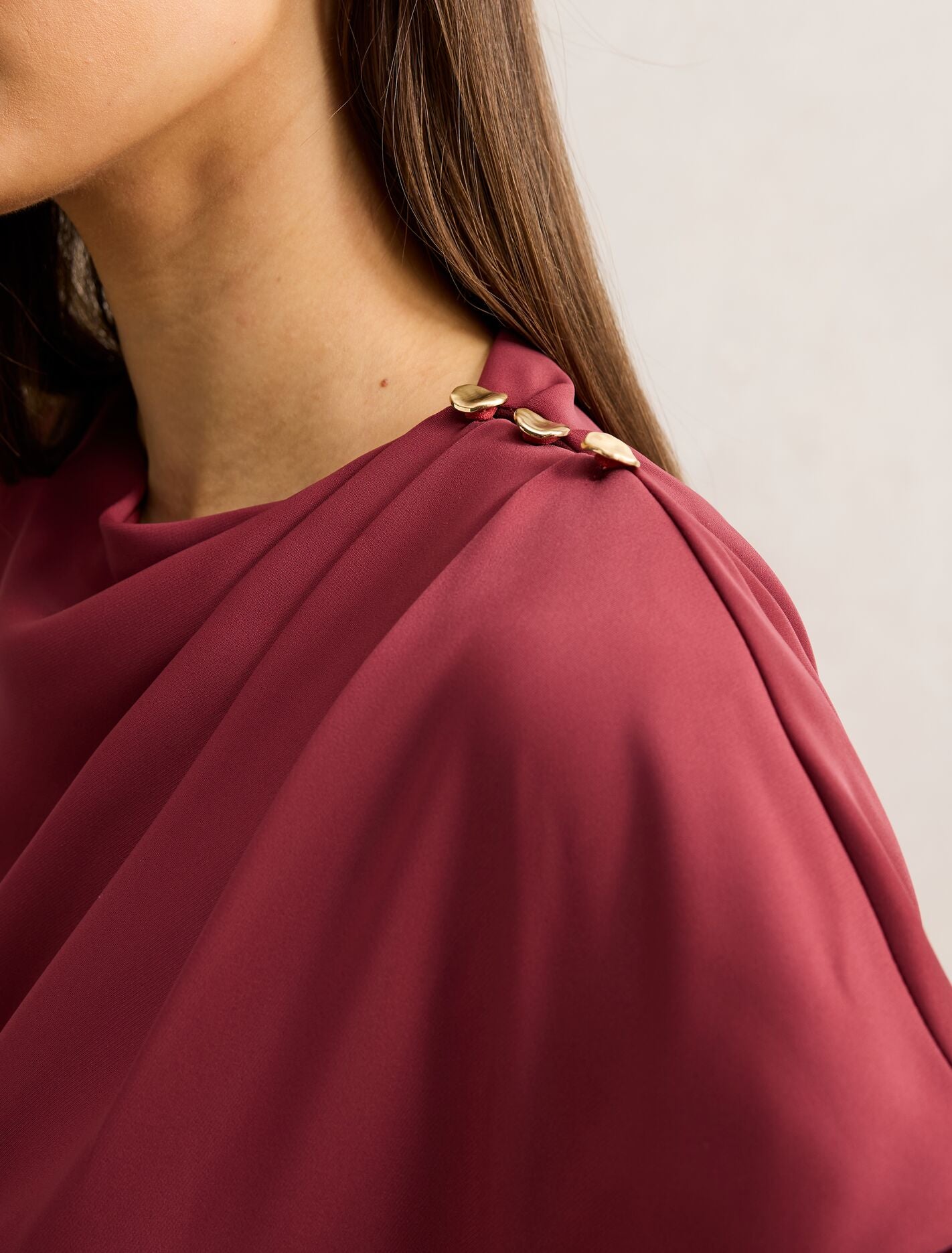 Kylee Button Neck Dress Forever New