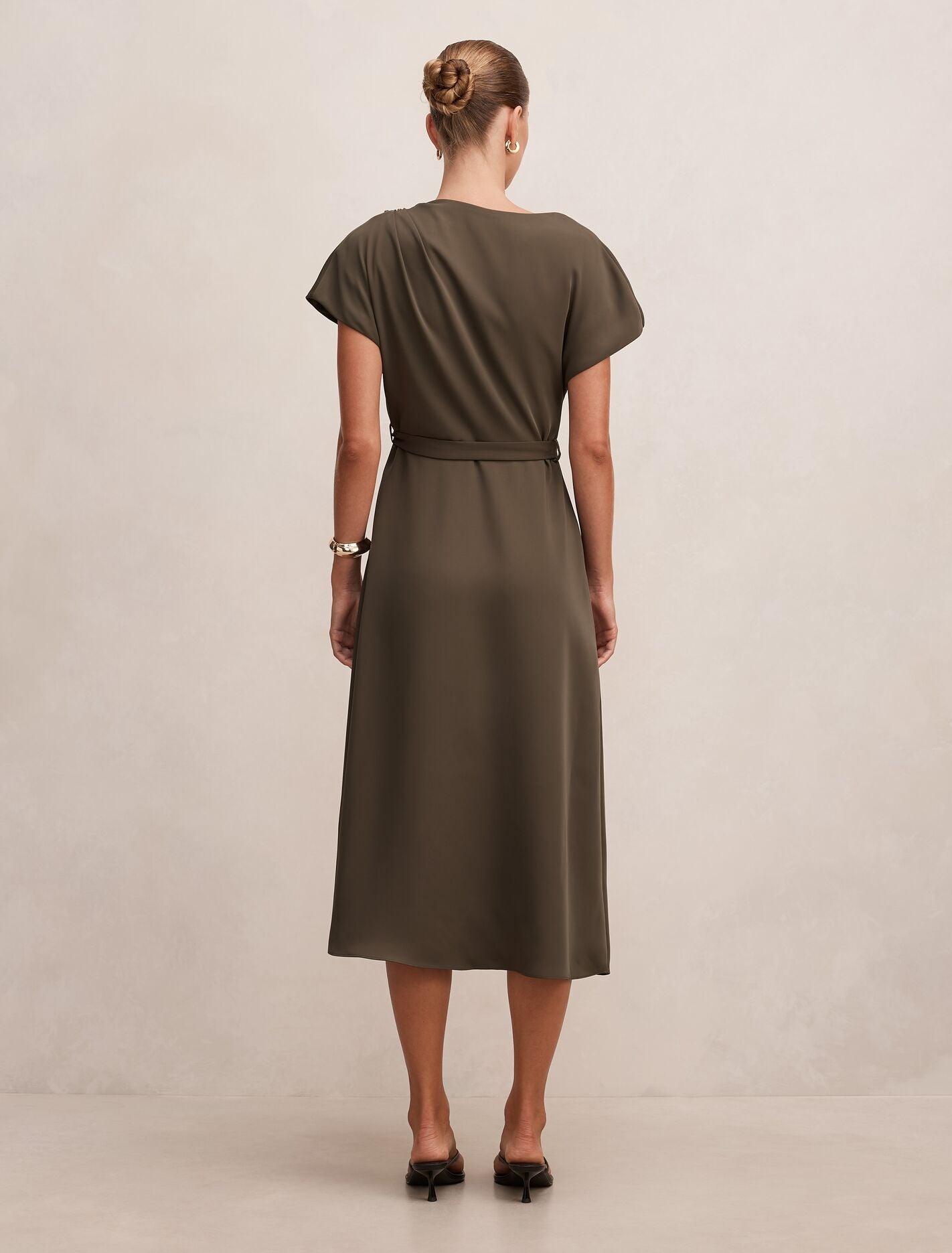 Kylee Button Neck Dress Forever New
