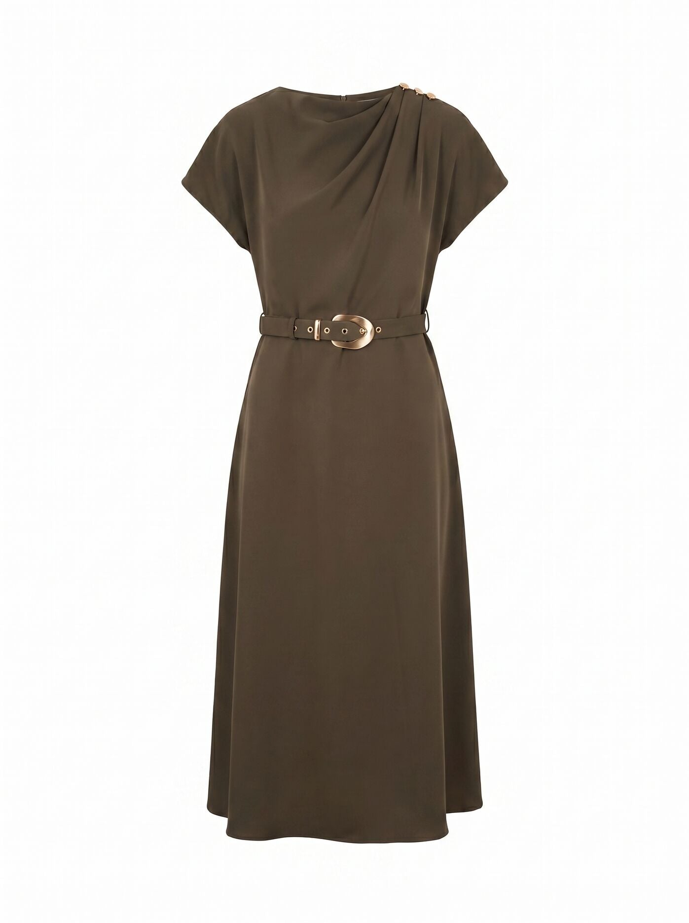 Kylee Button Neck Dress Forever New