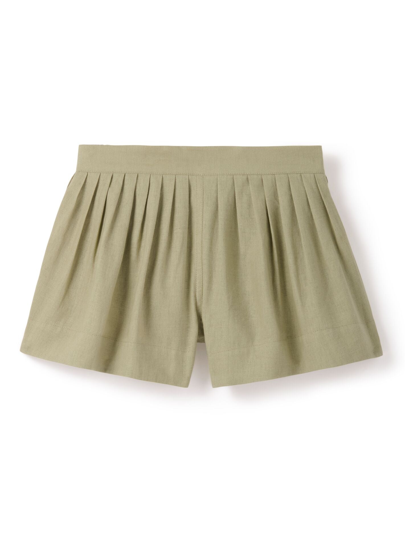 Eveline Pleated Girls Short Khaki Green | Forever New