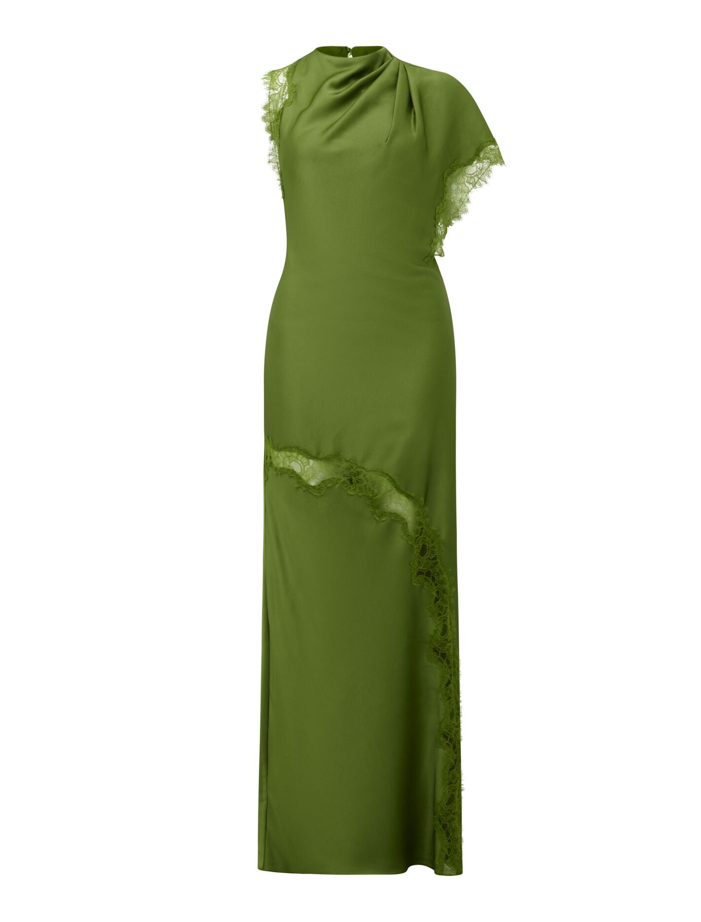 Kody Satin Lace Asym Dress Forever New