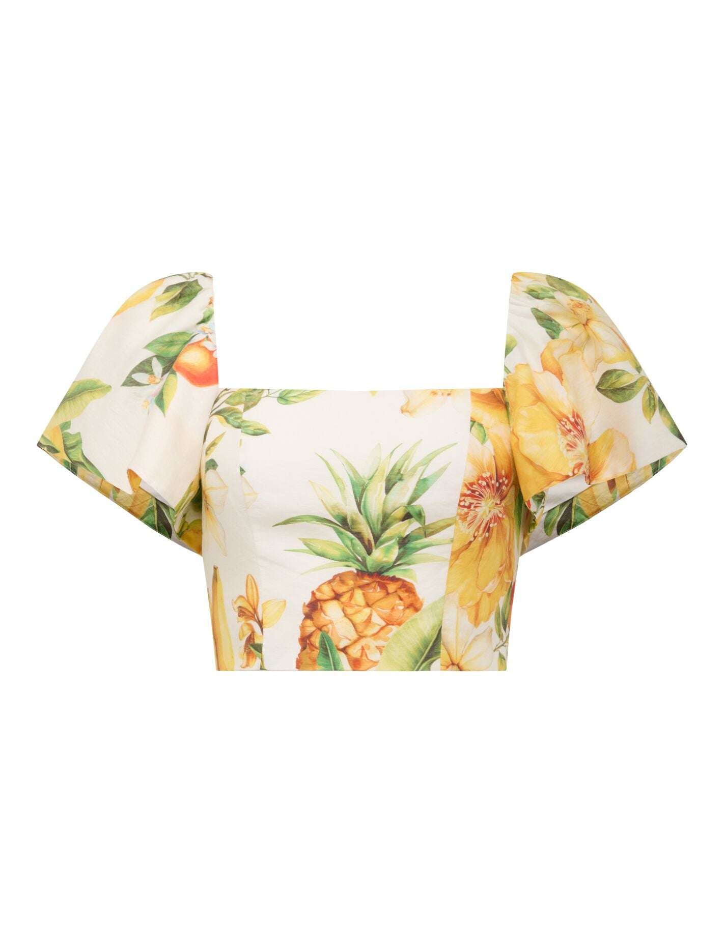 Jane Printed Cropped Top Domenica Floral | Forever New