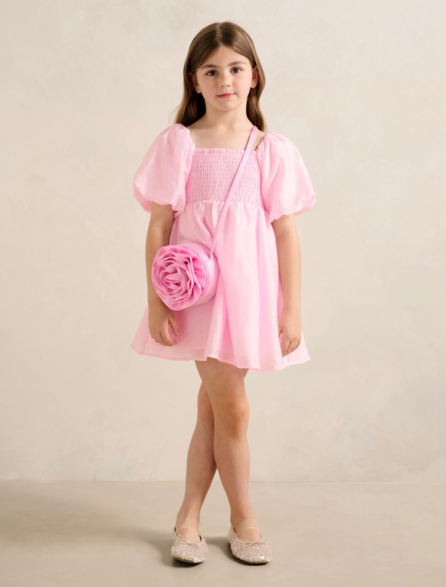 Juliana Girls Puff Sleeve Mini Dress Forever New