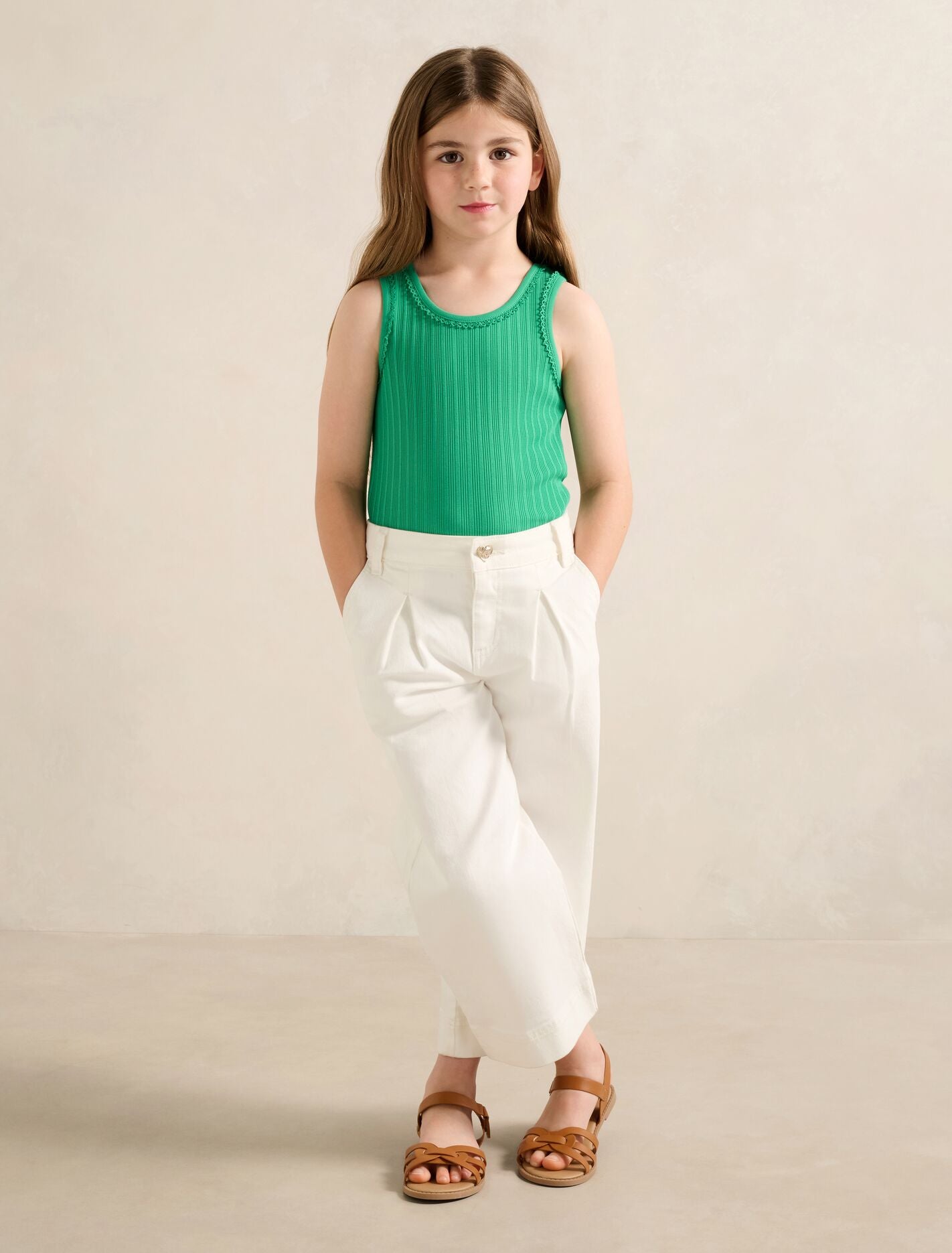 Tessa Girls Rib Tank Top Forever New