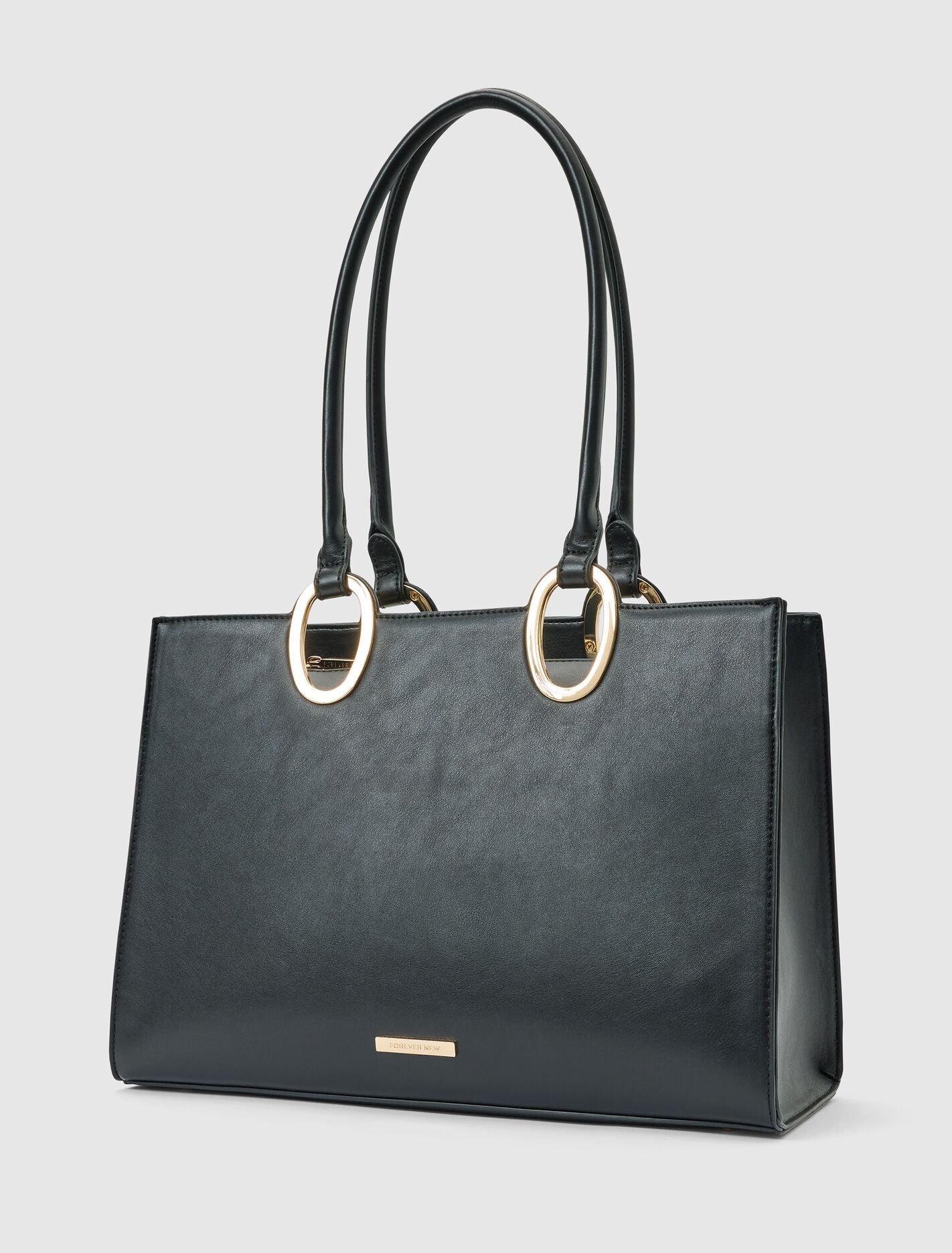 1st.2nd.3rd.4th(N5).5thのバッグ Sammi Oval Hardware Shoulder Tote Bag Black | Forever New