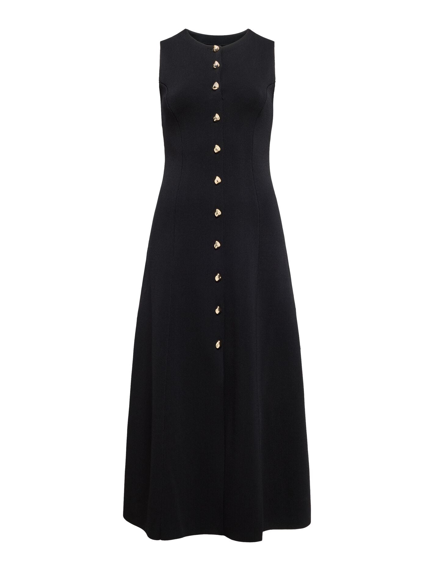 Lucienne Fit And Flare Knit Midi Dress Forever New