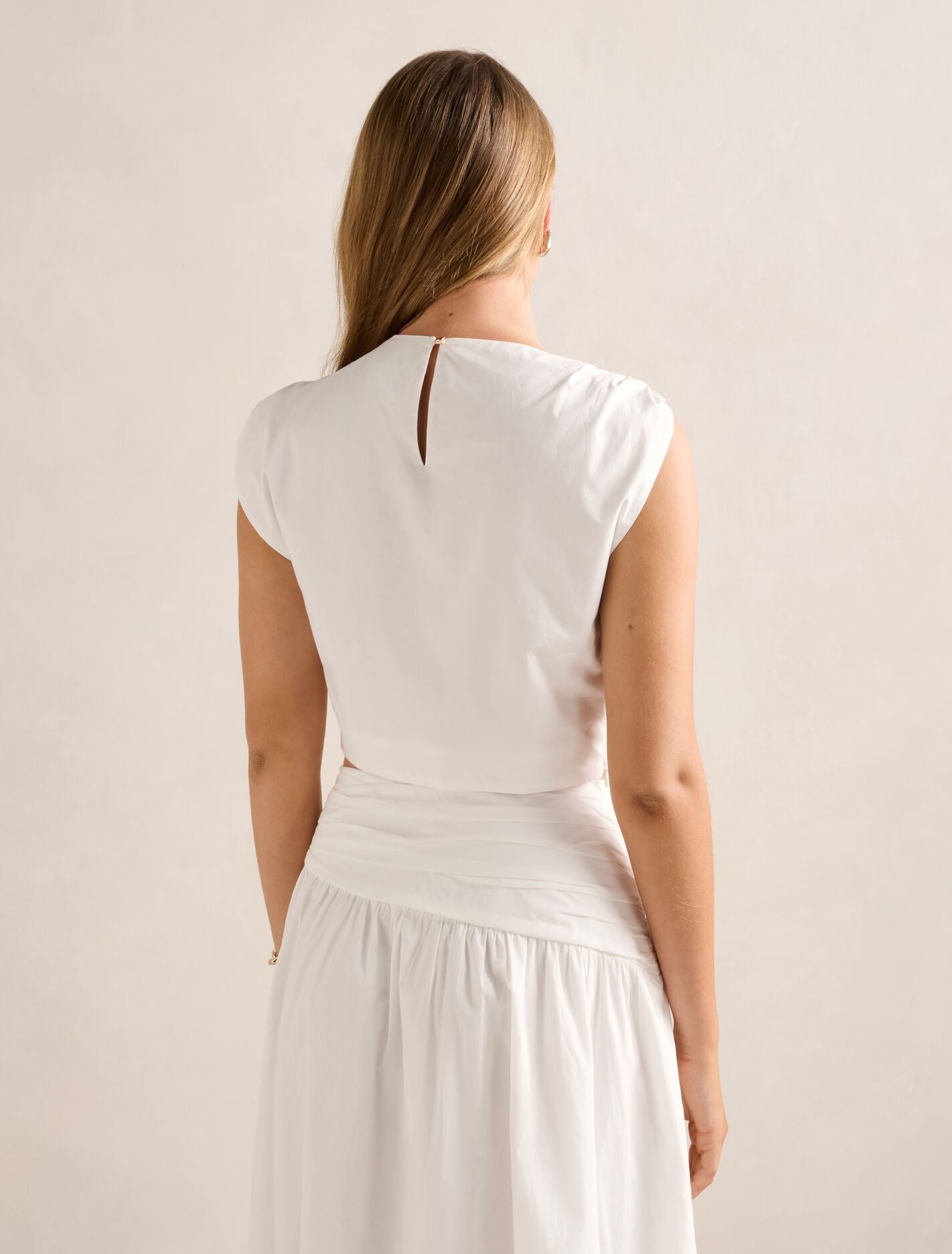 Dottie Draped Hardware Top Porcelain Co-Ord | Forever New