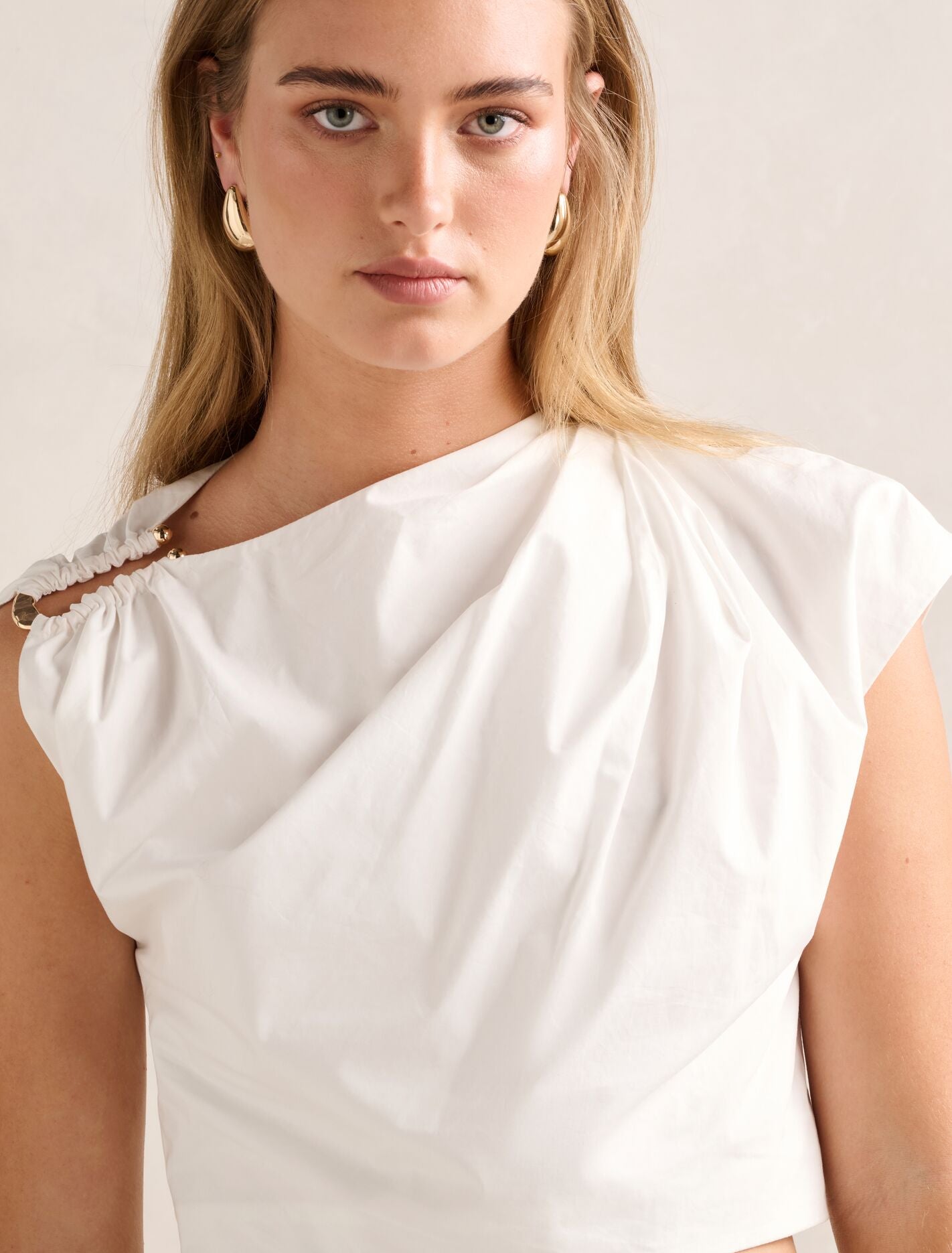 Dottie Draped Hardware Top Porcelain Co-Ord | Forever New