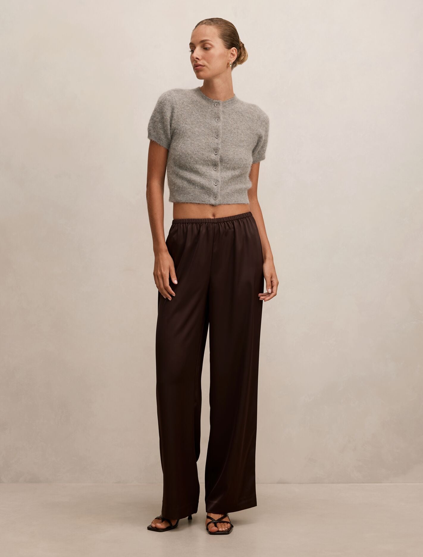 Sara Satin Wide Leg Pants Forever New