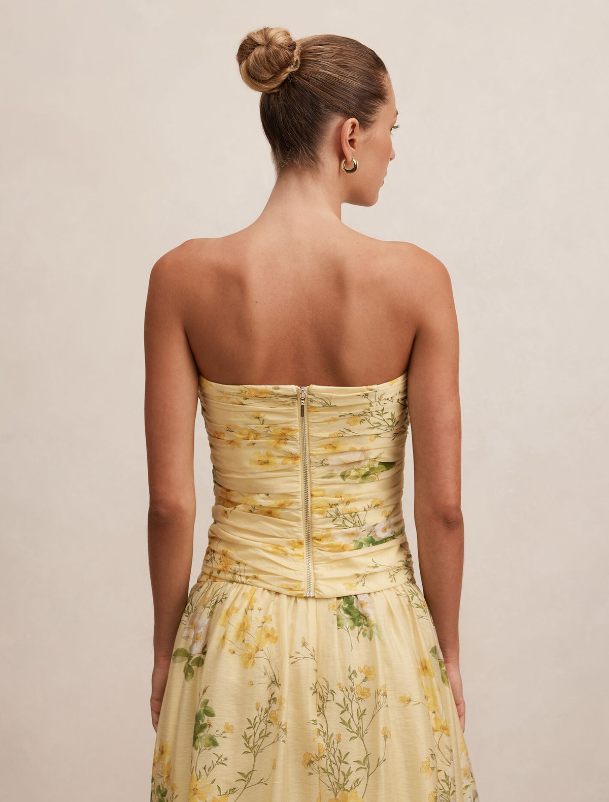 Palmer Gathered Strapless Top Forever New