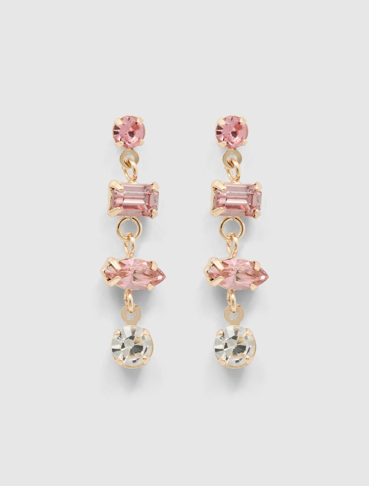 Amelia Dainty Stone Drop Earrings 0 Pink Forever New