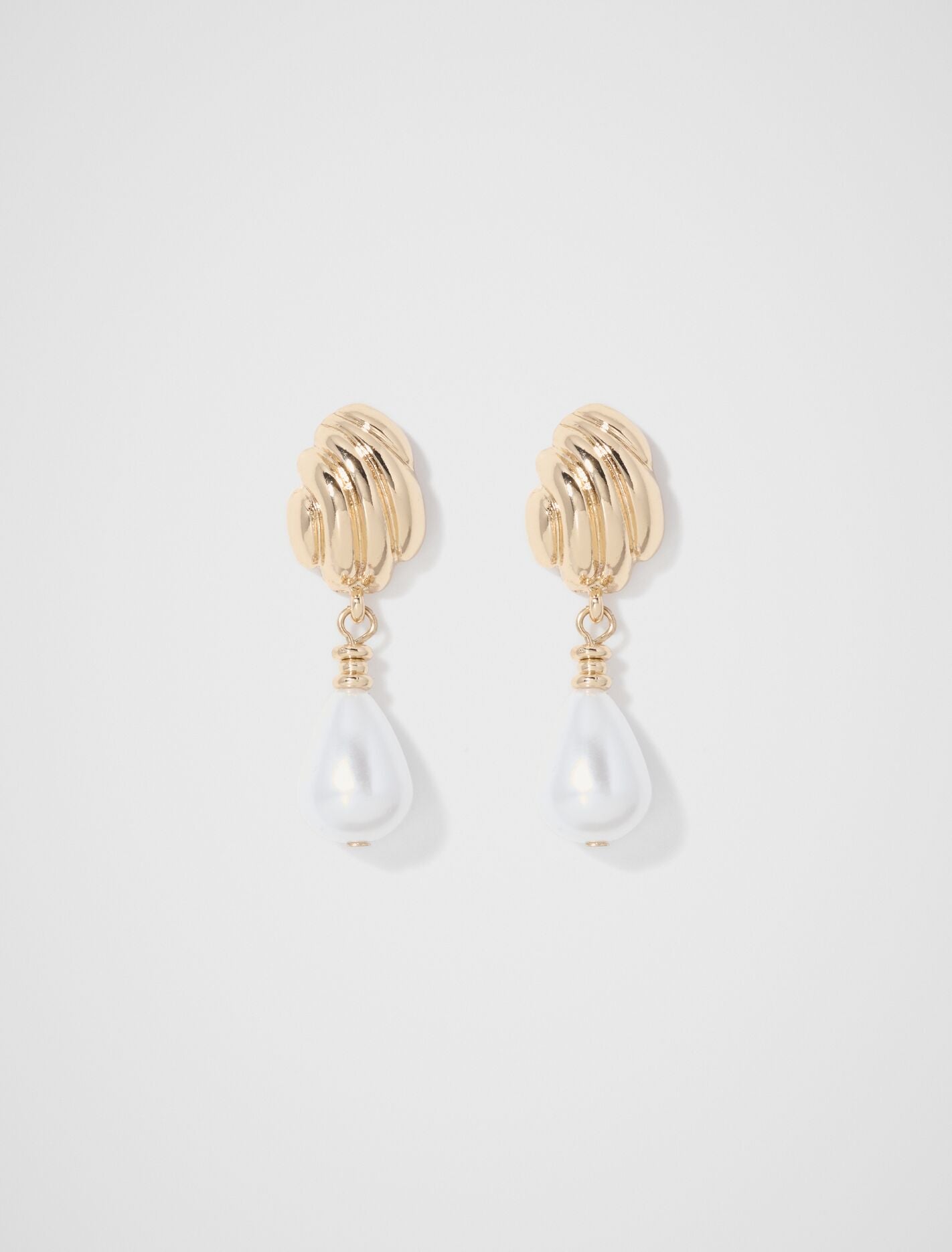 Bronte Shell Pearl Drop Earrings