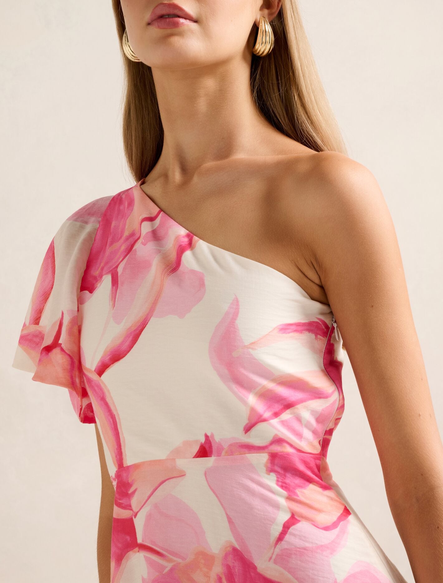 Mattea One Shoulder Midi Dress