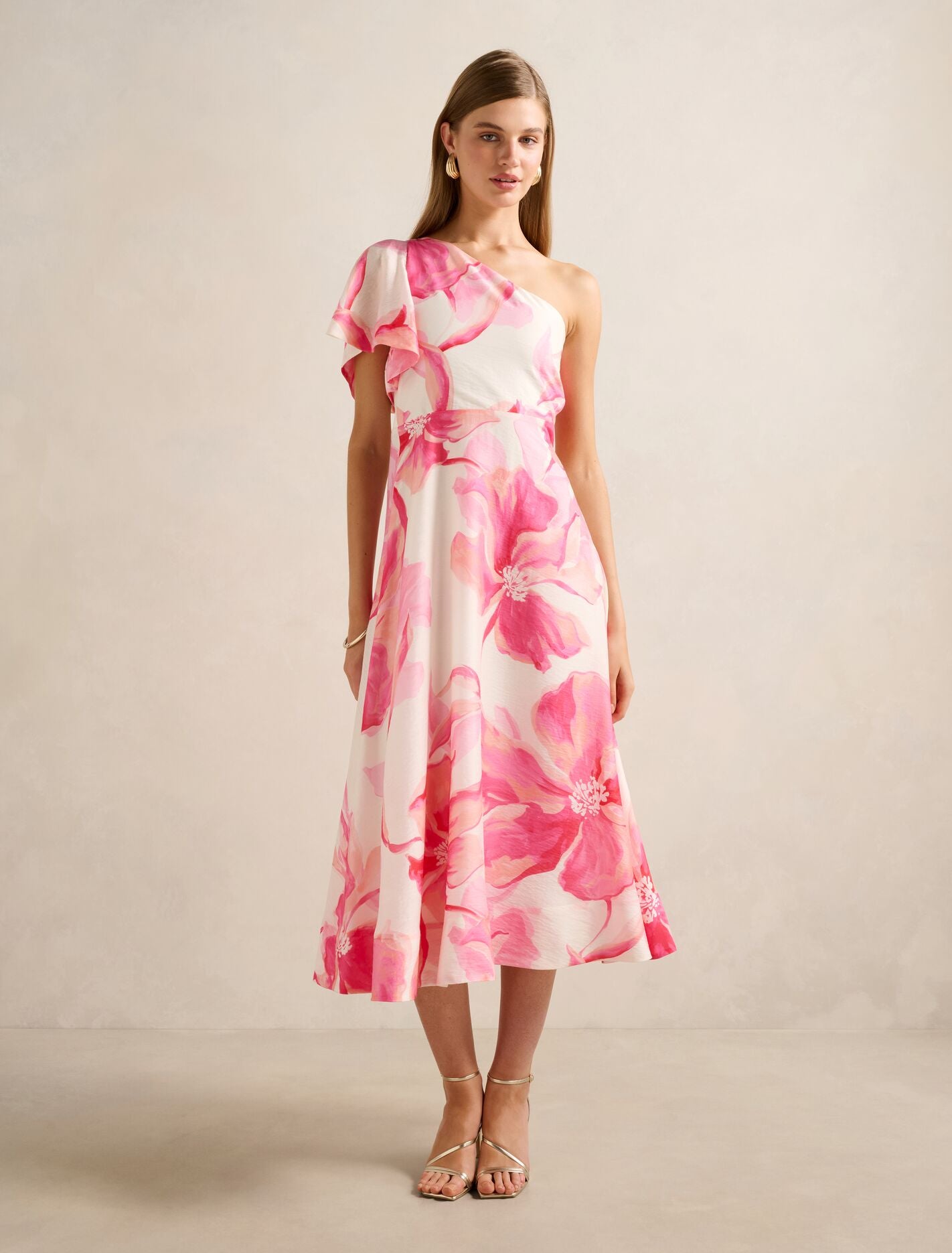 Mattea One Shoulder Midi Dress