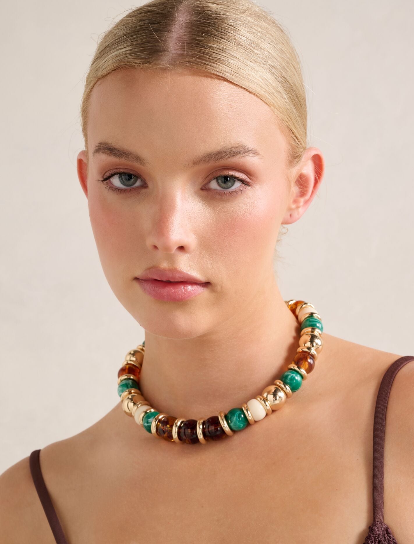 Signature Eloise Statement Bead Necklace 0 Multi Forever New