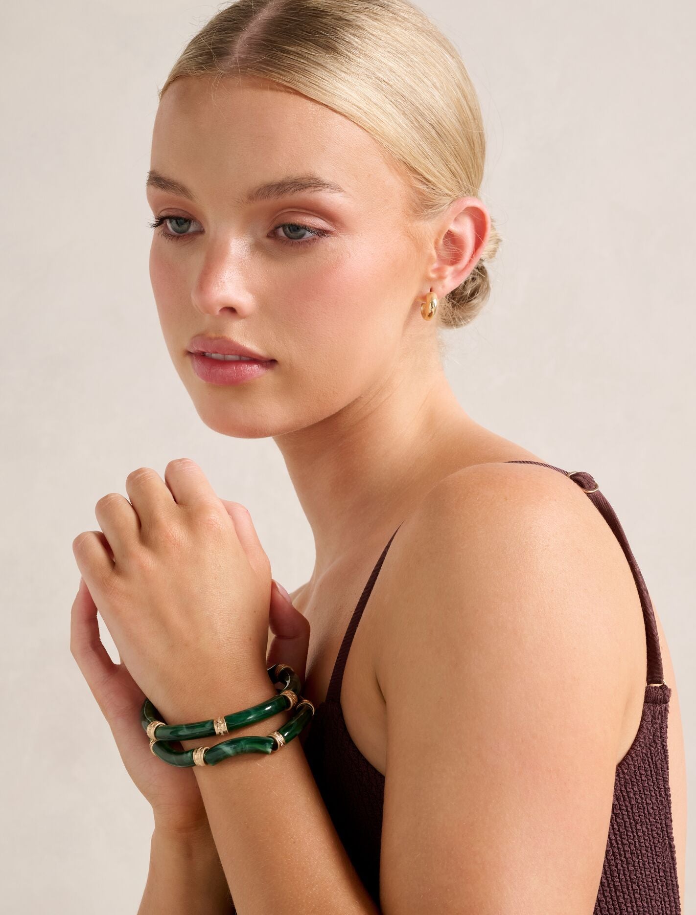 Signature Genesis Bangle Pack 0 Green Gold Forever New