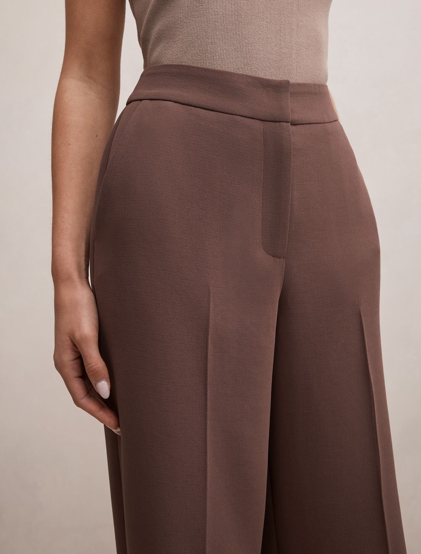 Dani Straight Leg Pants Choc Martini Suit | Forever New