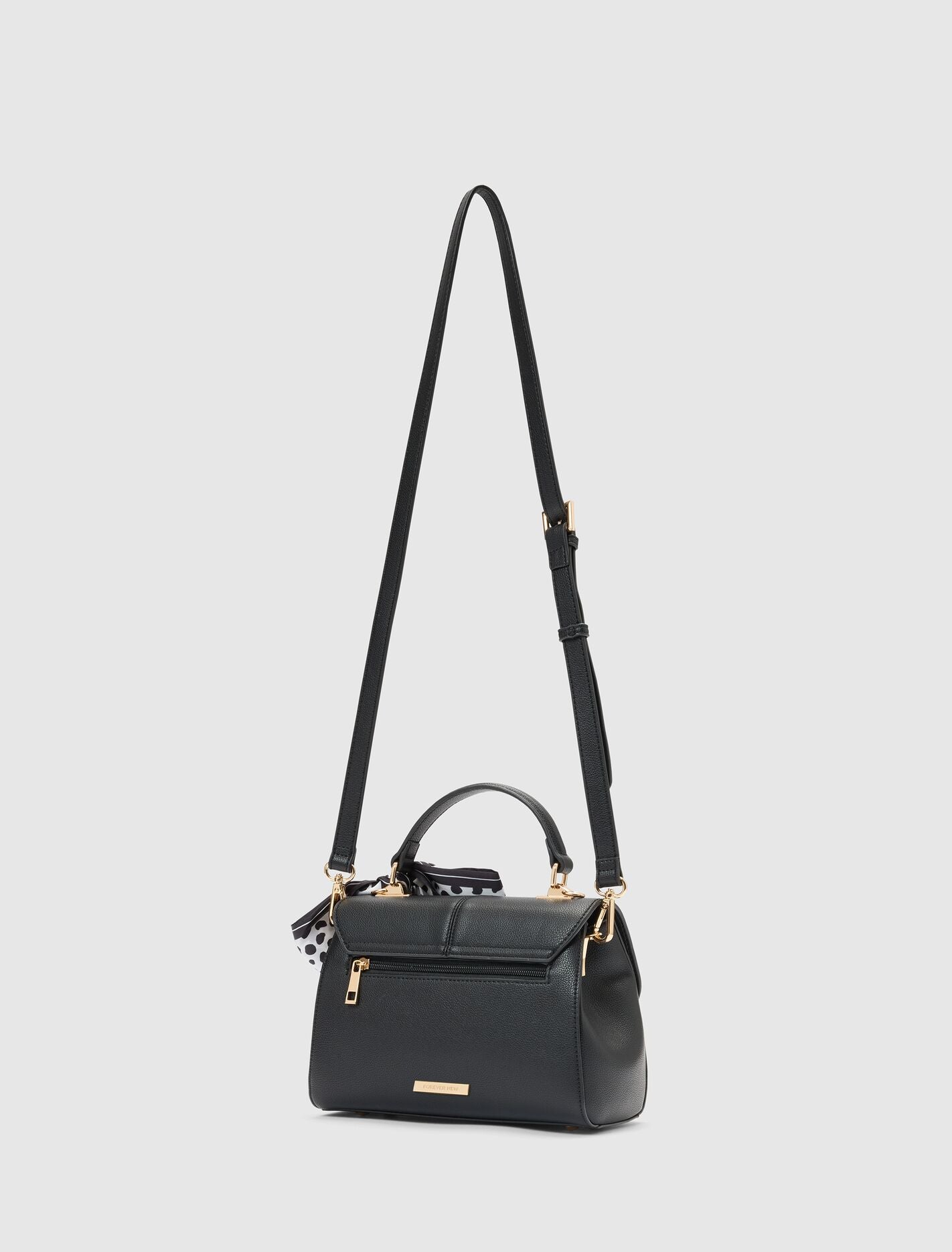 Andi Lock Top Handle Bag Black | Forever New