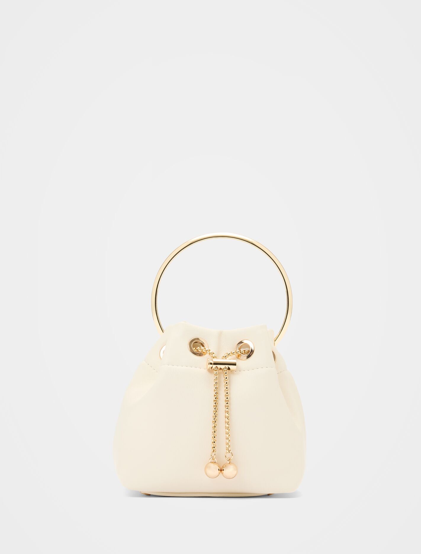 トコハナ Havana Metal Handle Clutch Ivory | Forever New