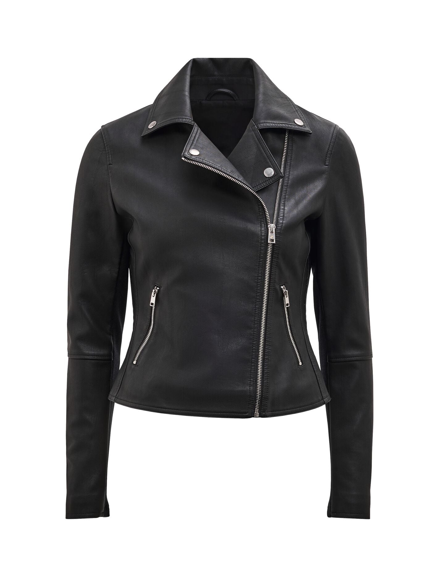 Betty Faux Leather Biker Jacket Forever New