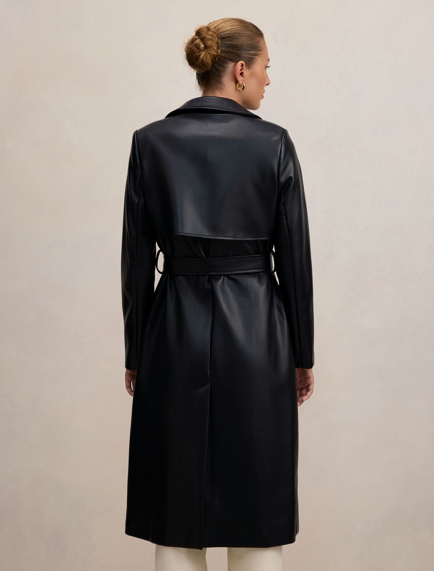 Sabina Pu Trench Coat Black | Forever New