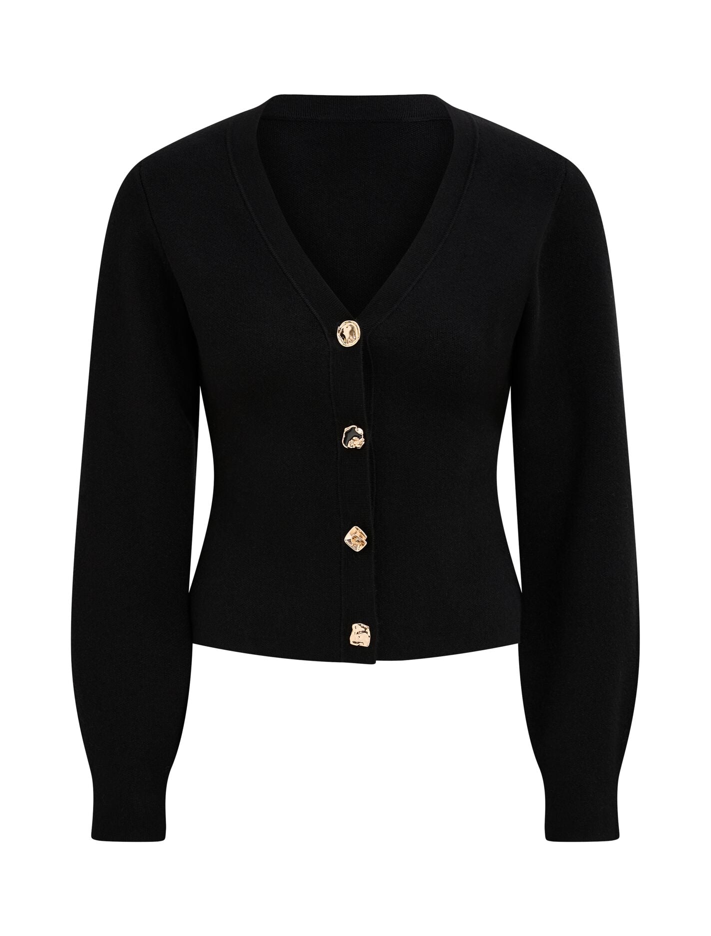 Arianna Sculpted Cardigan Black | Forever New