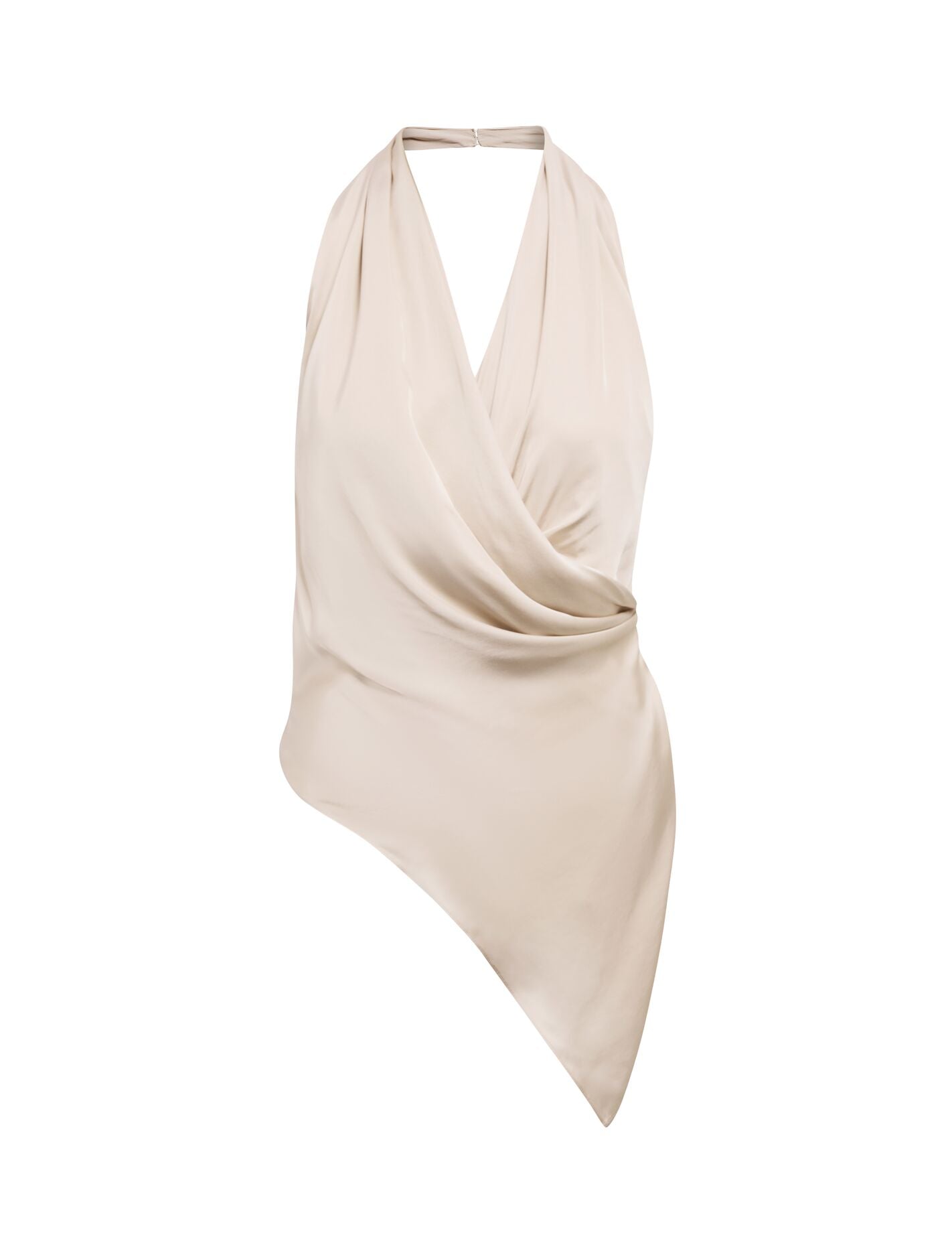 Isabella Drape Detail Top Champagne | Forever New