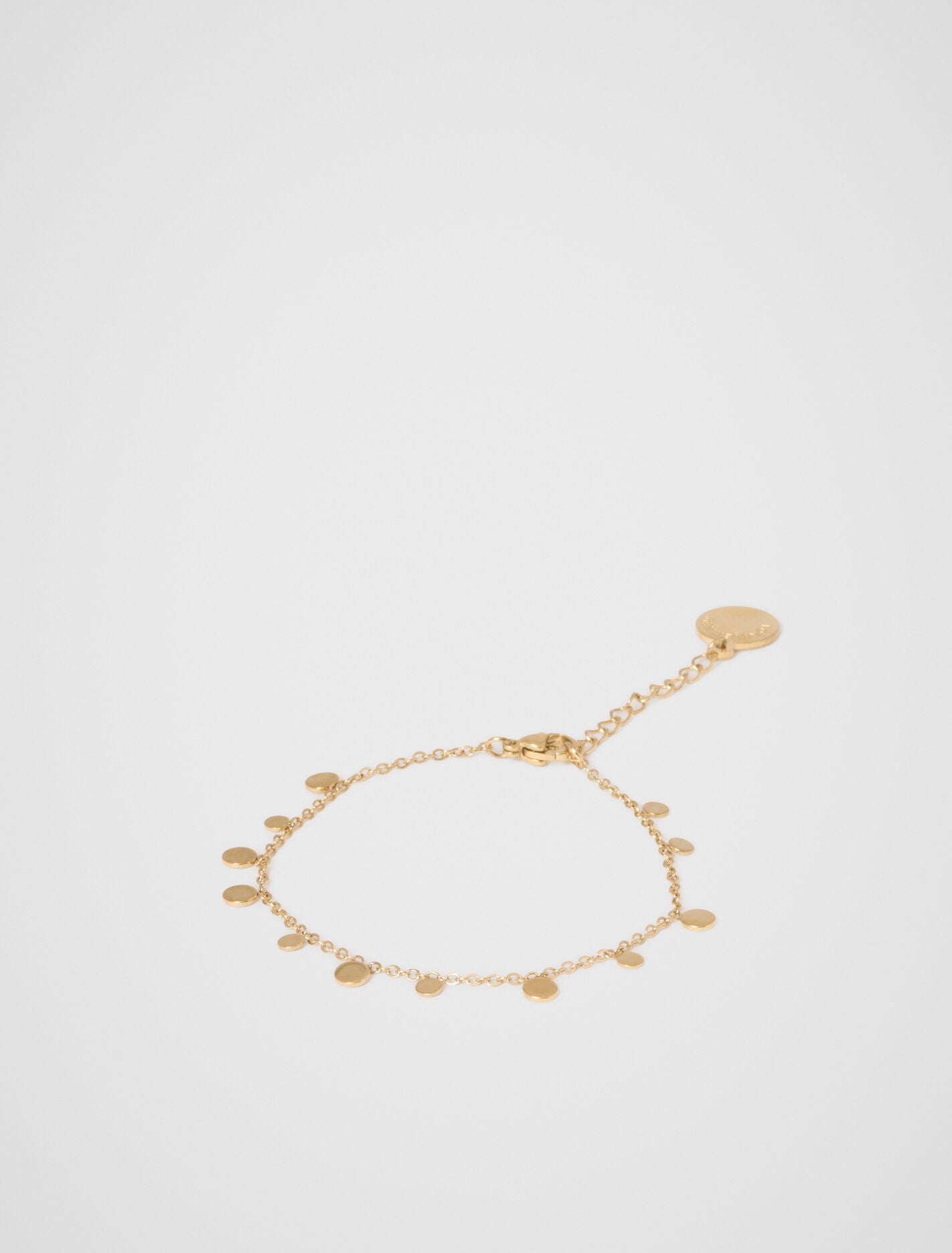 Yasmin Charm Disc Bracelet 0 Gold Plated Forever New