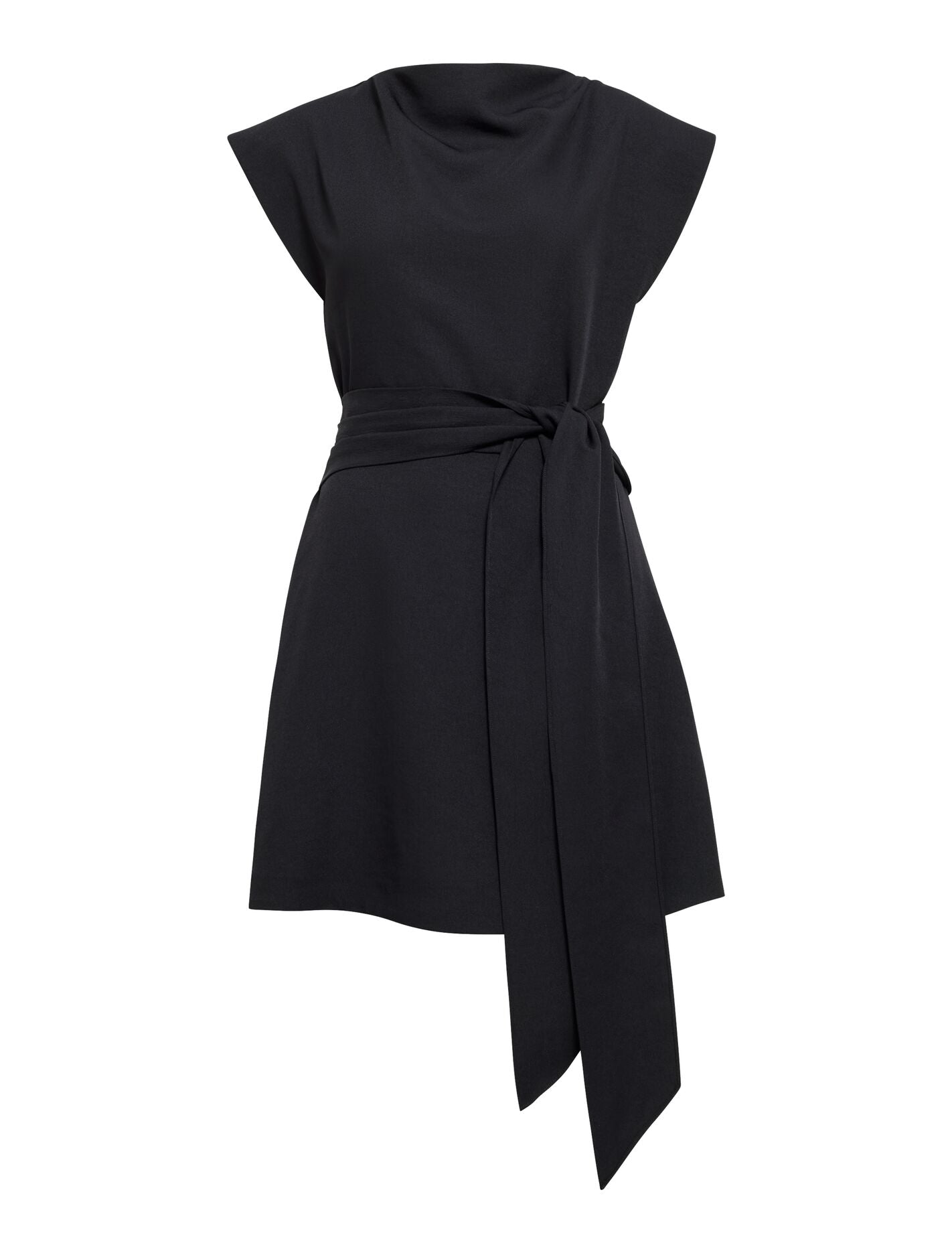 Peony Tie Front Mini Dress Black | Forever New