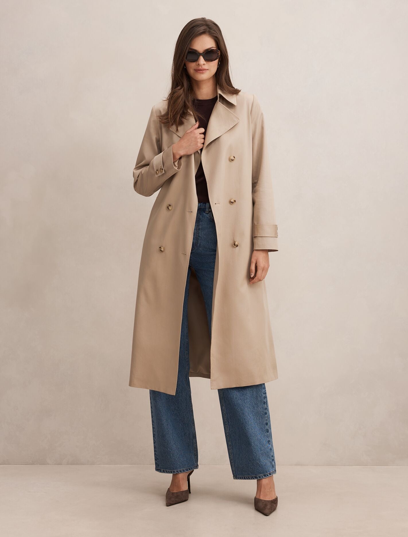 Ricky Soft Trench Coat Neutral | Forever New