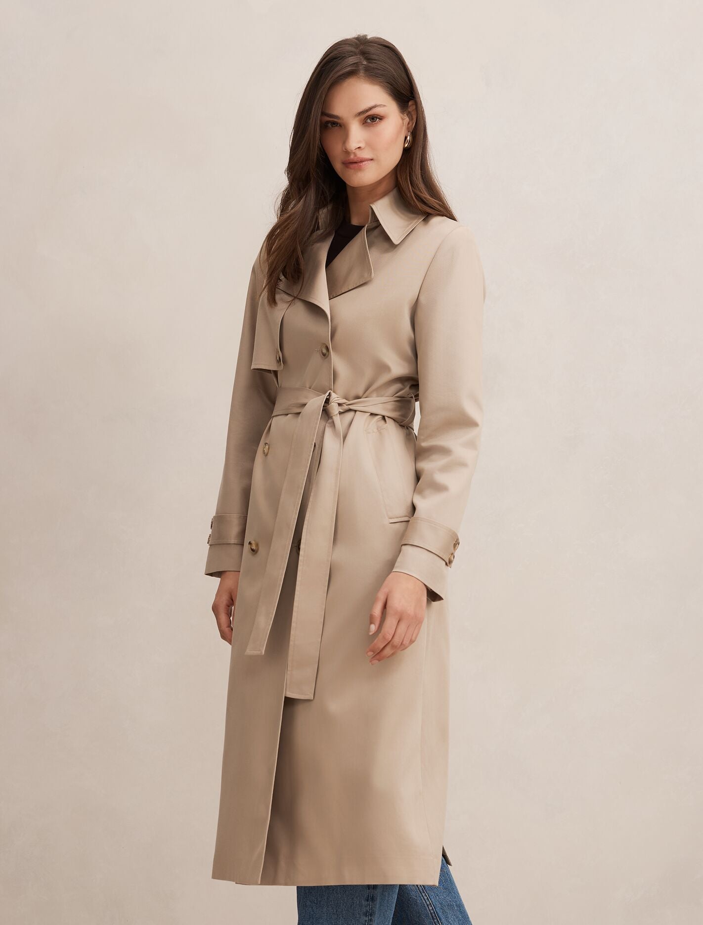 ジャケット・アウター L'Appartement ECOTTONY NYLON TRENCH COAT Ricky Soft Trench Coat Neutral | Forever New