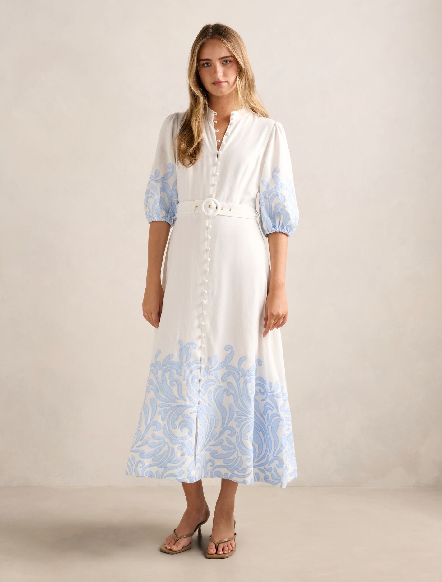 Esther Embroidered Midi Dress Forever New