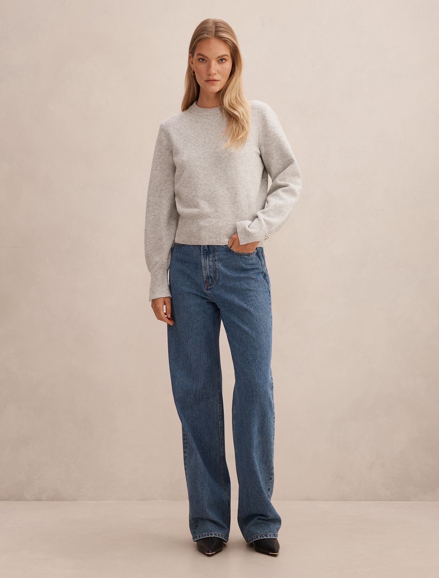 Ellie Cuff Detail Sweater Forever New