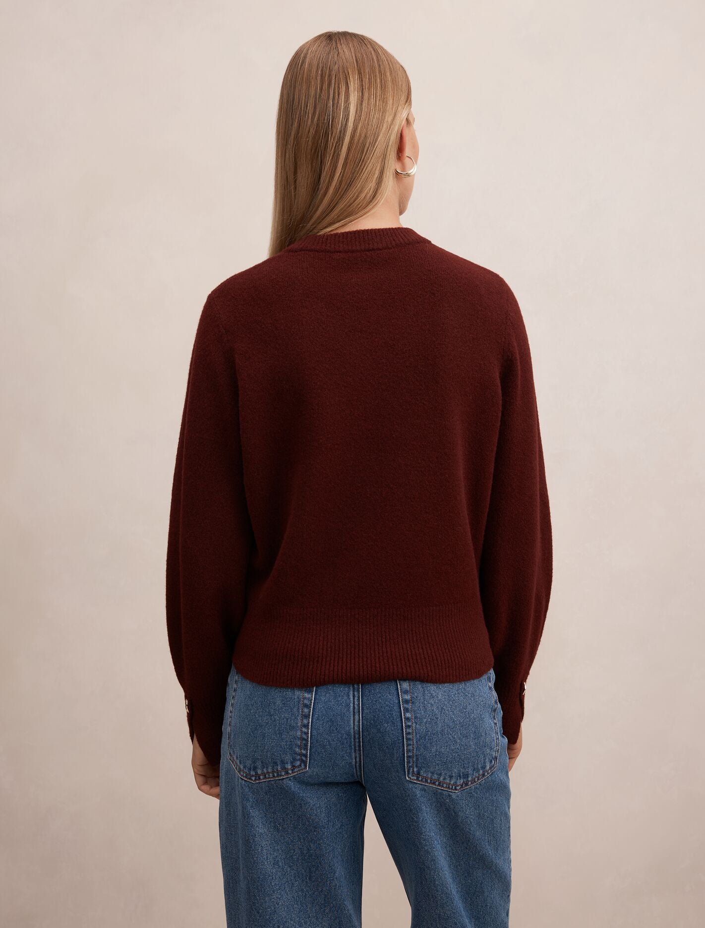 Ellie Cuff Detail Sweater Forever New