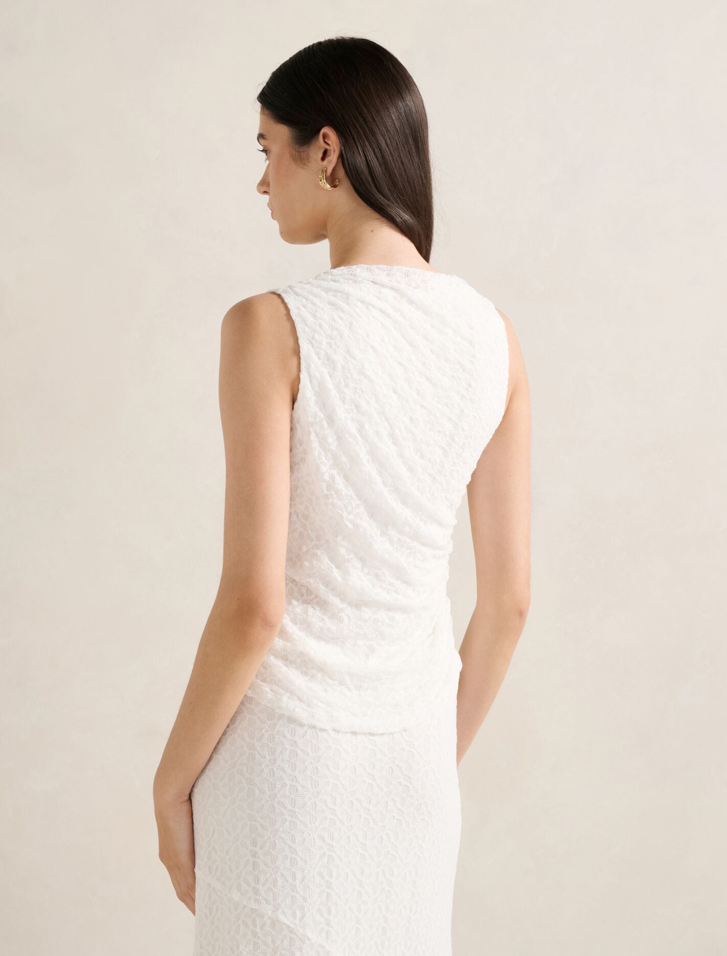 【即日発送】andmary Nini lace tank White ANDMARY】Nini lace tank