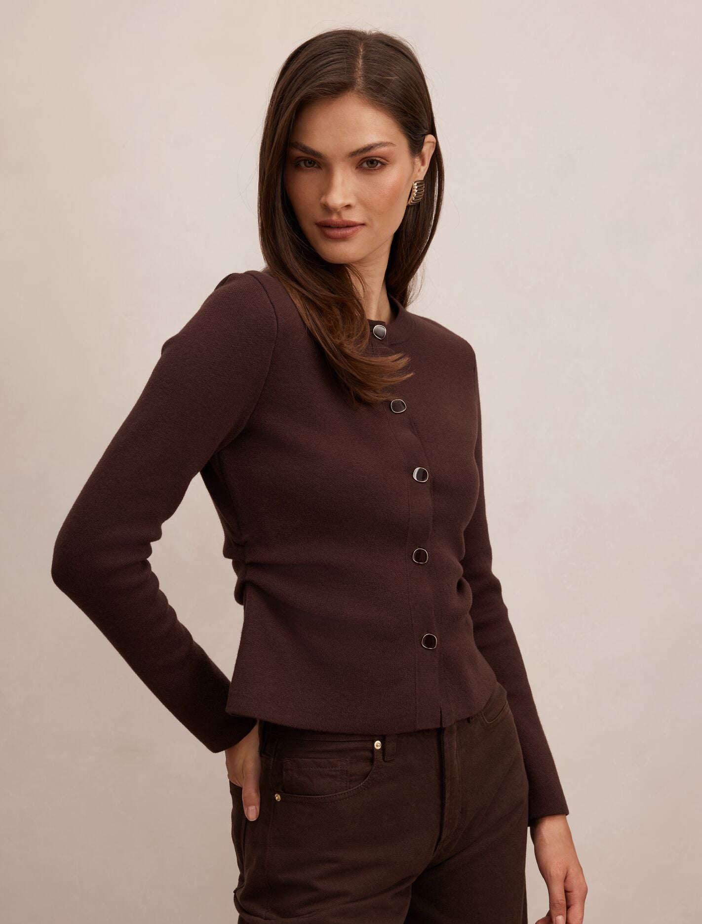 Valencia Structured Knit Cardigan Forever New