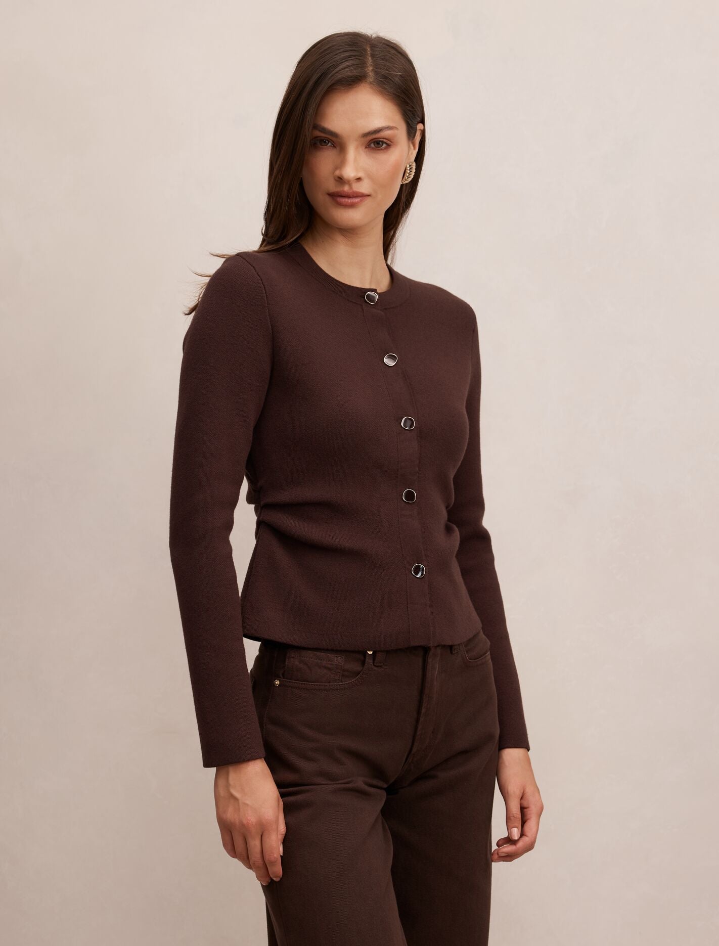 Valencia Structured Knit Cardigan Forever New