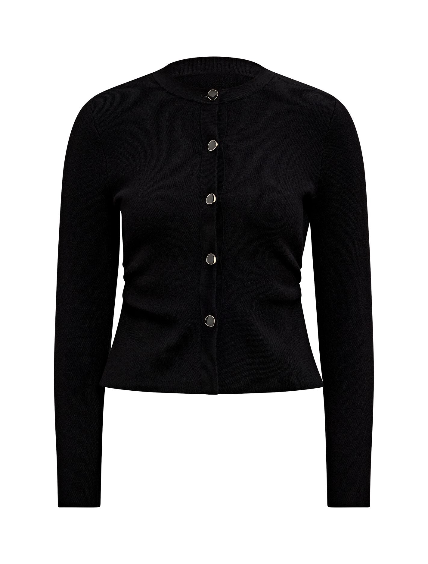 Valencia Structured Knit Cardigan Black | Forever New