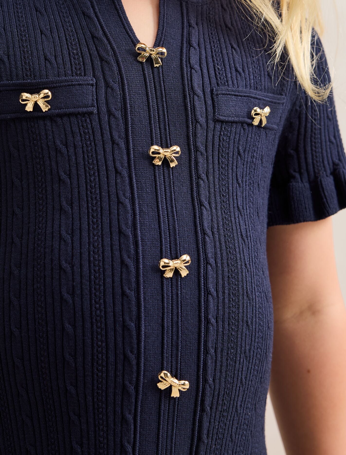 Violet Stitch Interest Girls Mini Dress Forever New