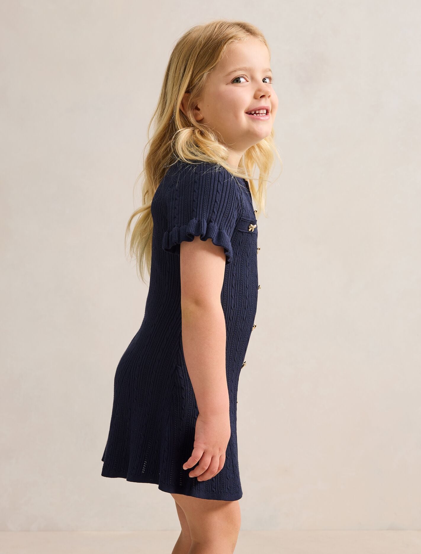 Violet Stitch Interest Girls Mini Dress Forever New