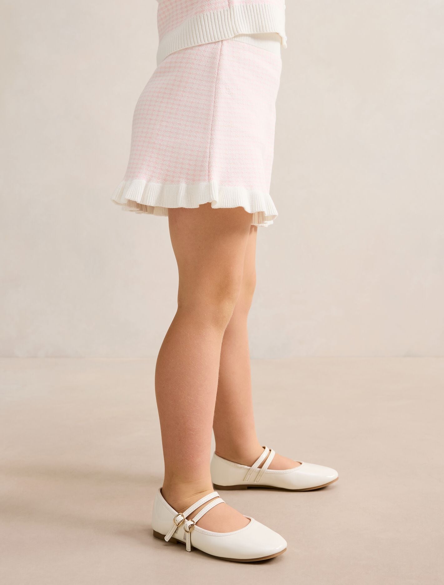 Blair Girls Houndstooth Frill Skirt Forever New