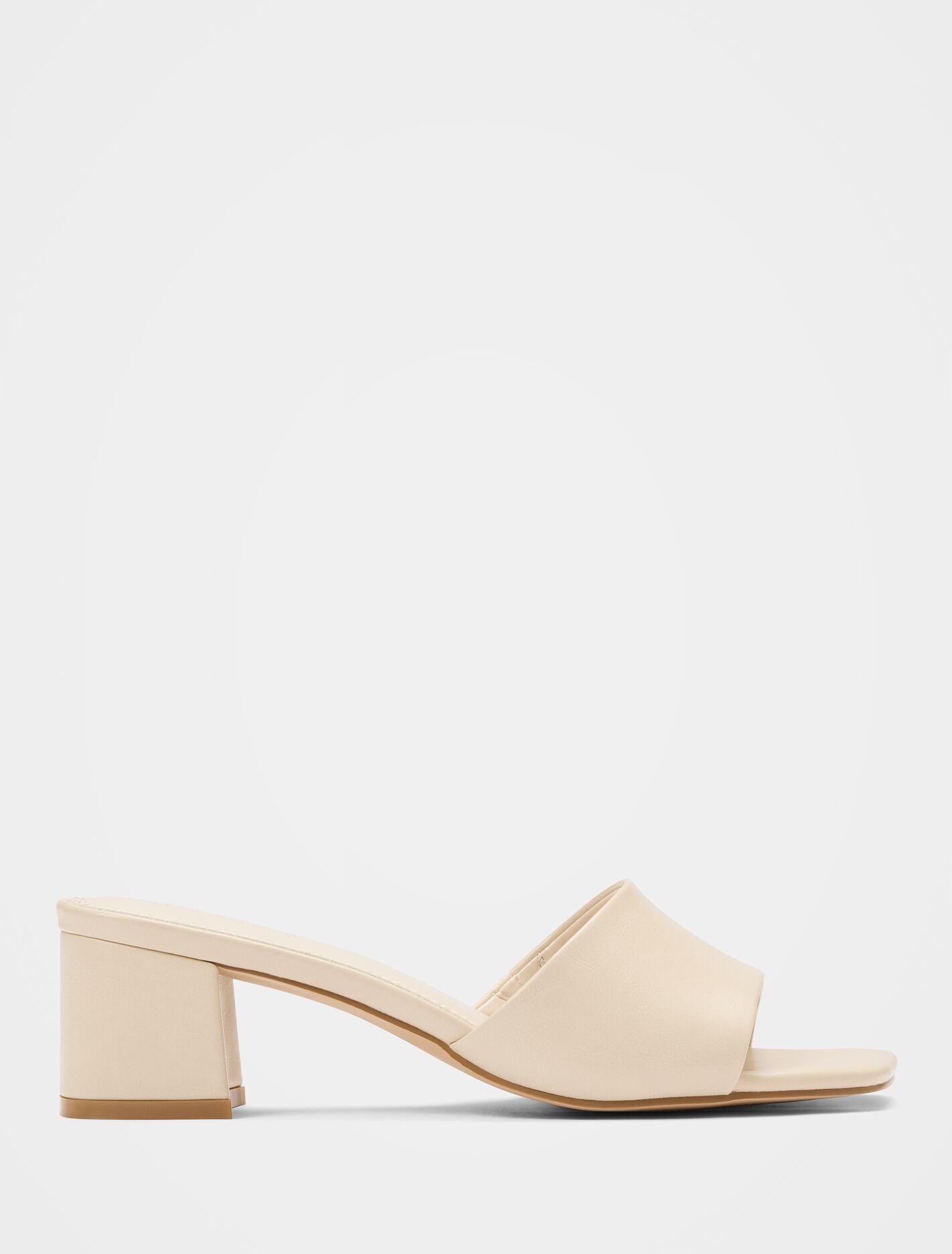 Blaire Block Heel Mule Nude | Forever New