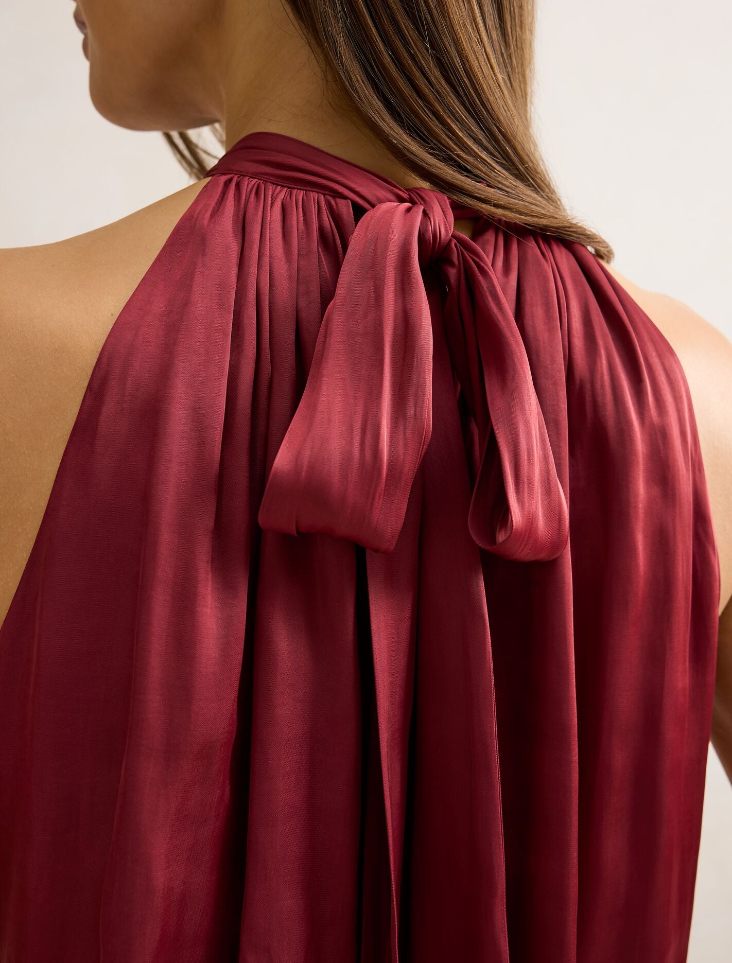 Jasmine Bubble Hem Halter Top Forever New