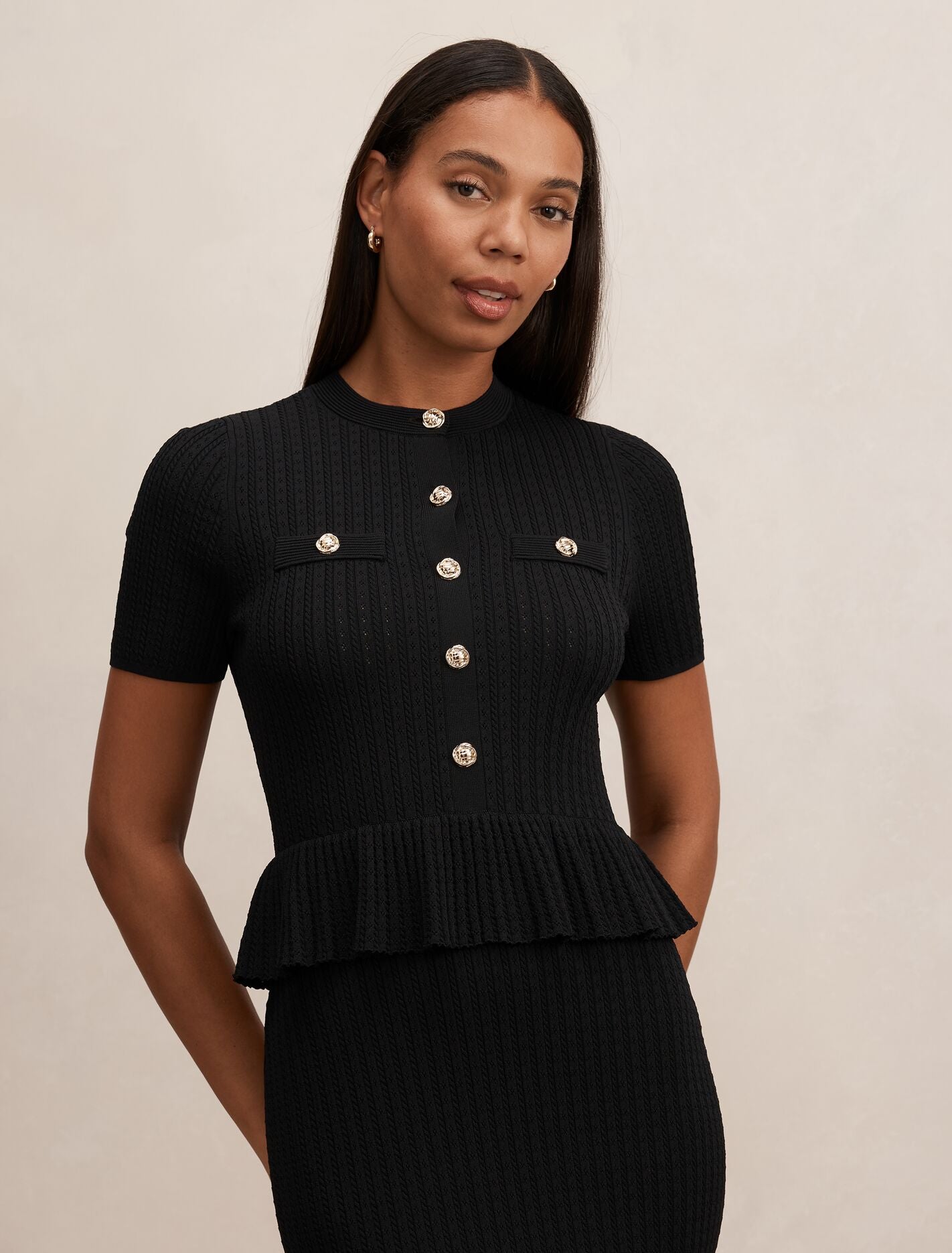 Tahlina Stitch Interest Midi Dress Forever New