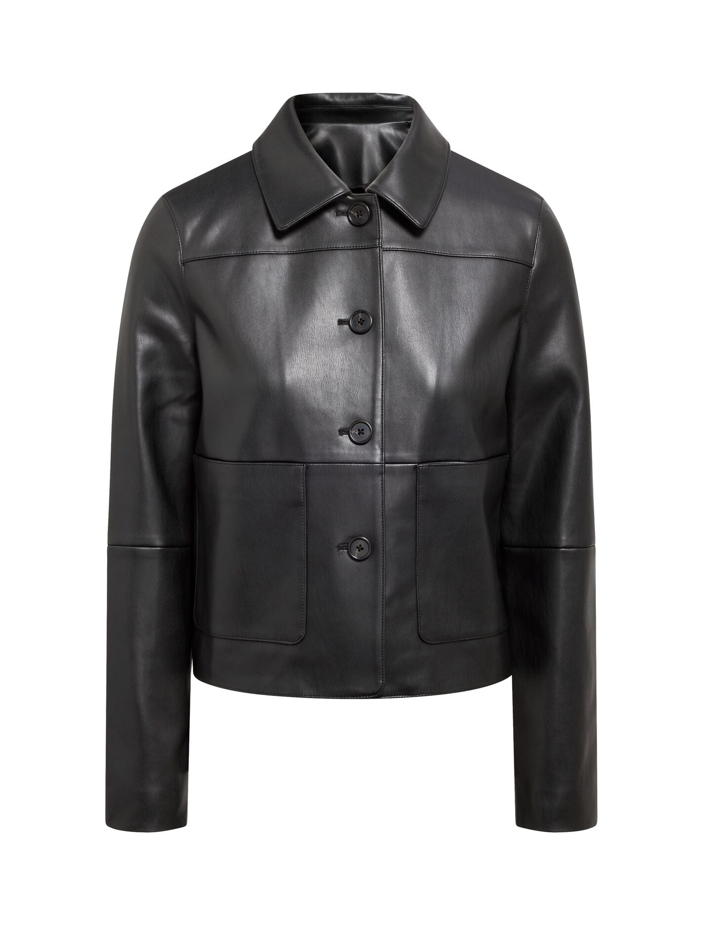 Sarah Pu Top Collar Jacket Black | Forever New